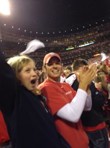 Go Cards says Ace! Or I may have just said yes, she can have some cotton candy. Whichever.