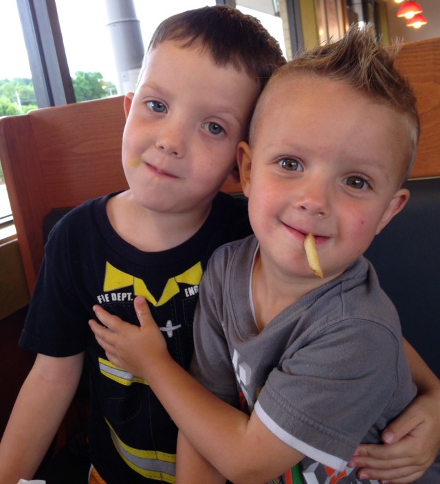 Handsome little devils, just like daddy.